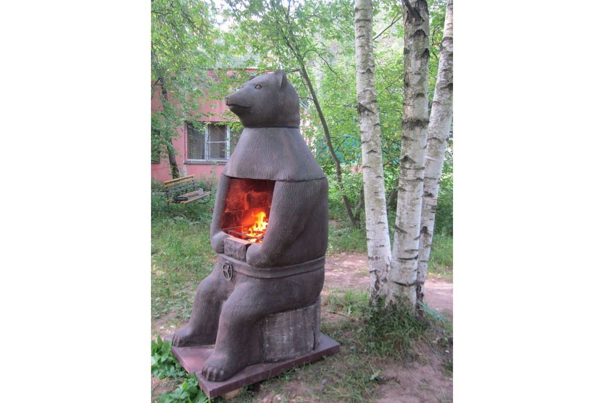 Печь барбекю №23 Медведь