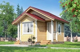 Дачный домик с хозблоком  5,5*4 м «Красивый»