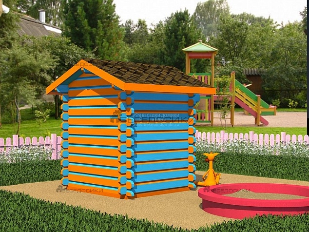 Деревянный детский домик 1,5х1,5м «Бэмби»