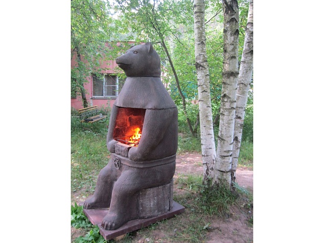 Печь барбекю №23 Медведь